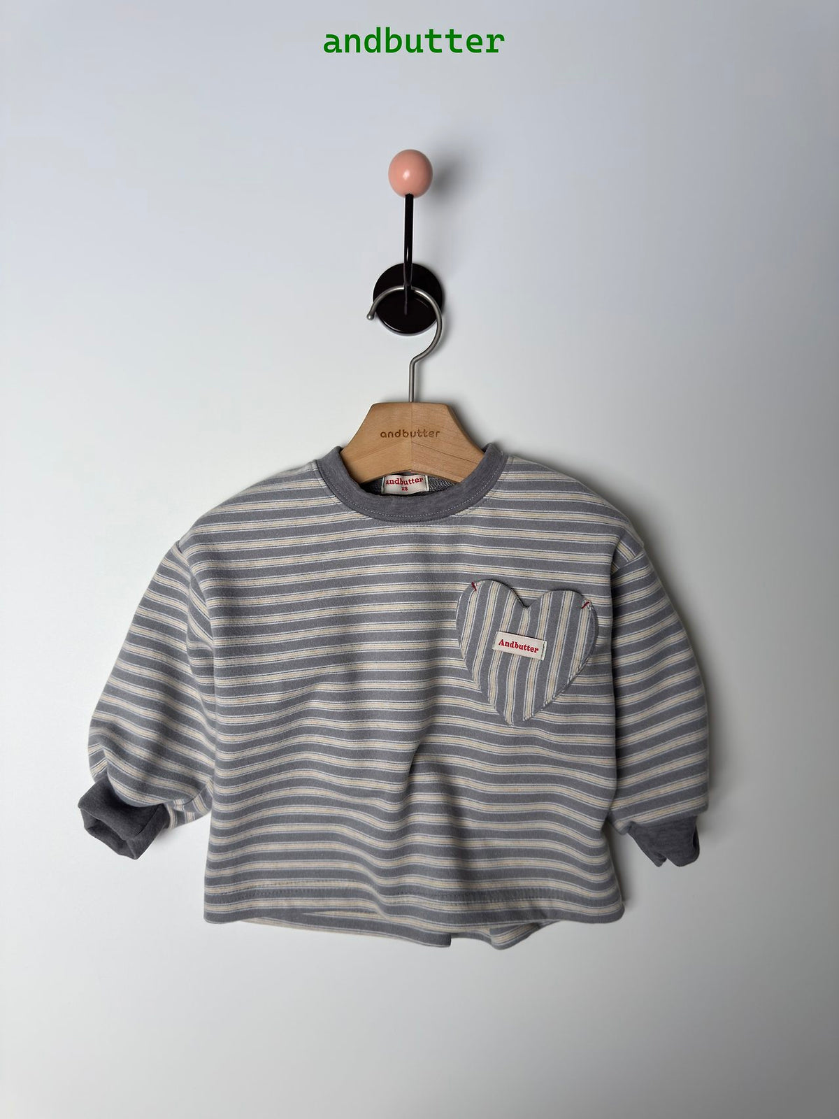 《予約》Heart Pocket Tee / ANDBUTTER