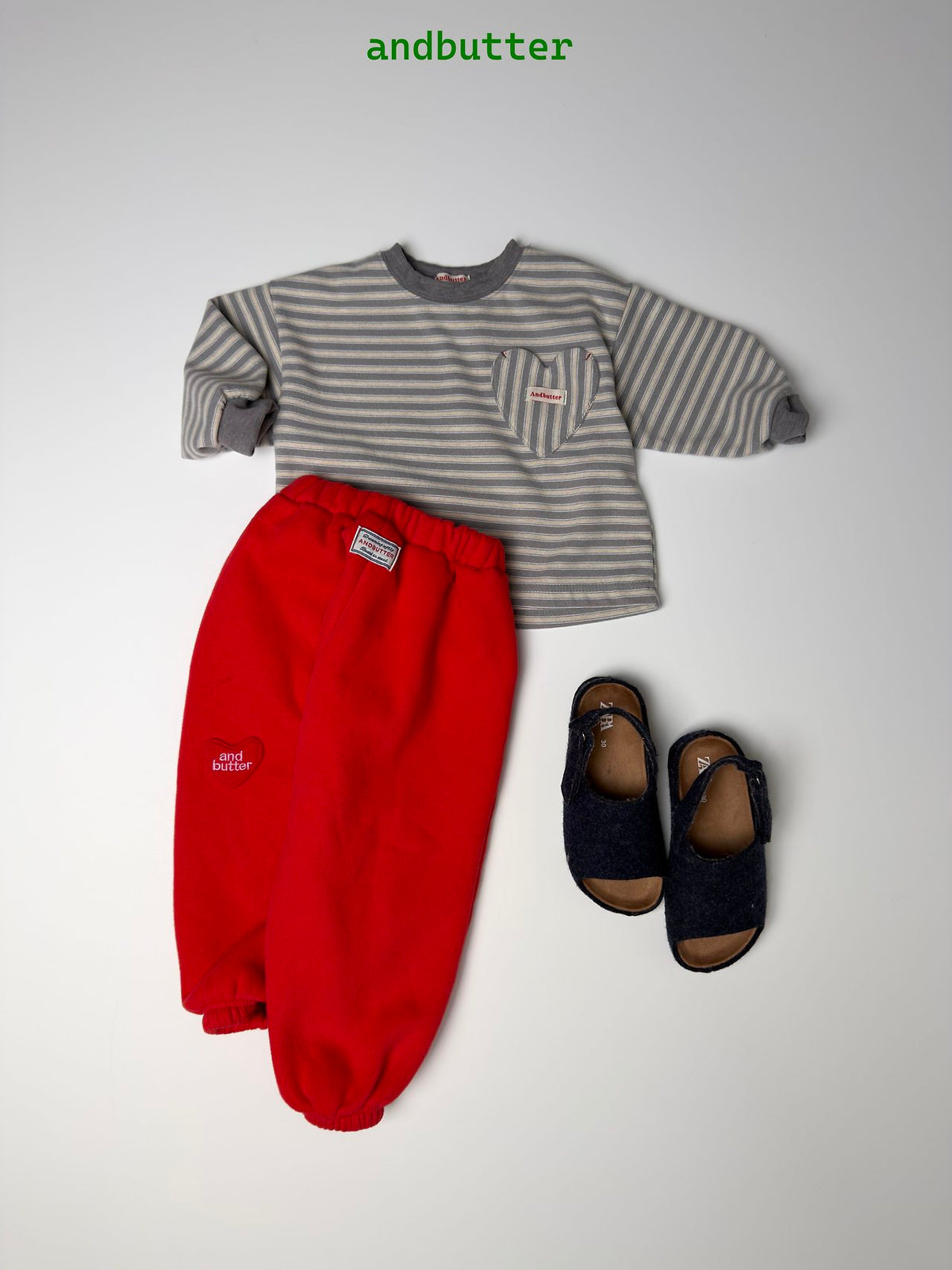 《予約》Heart Pocket Tee / ANDBUTTER