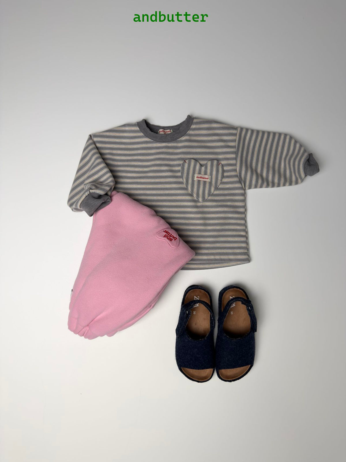 《予約》Heart Pocket Tee / ANDBUTTER