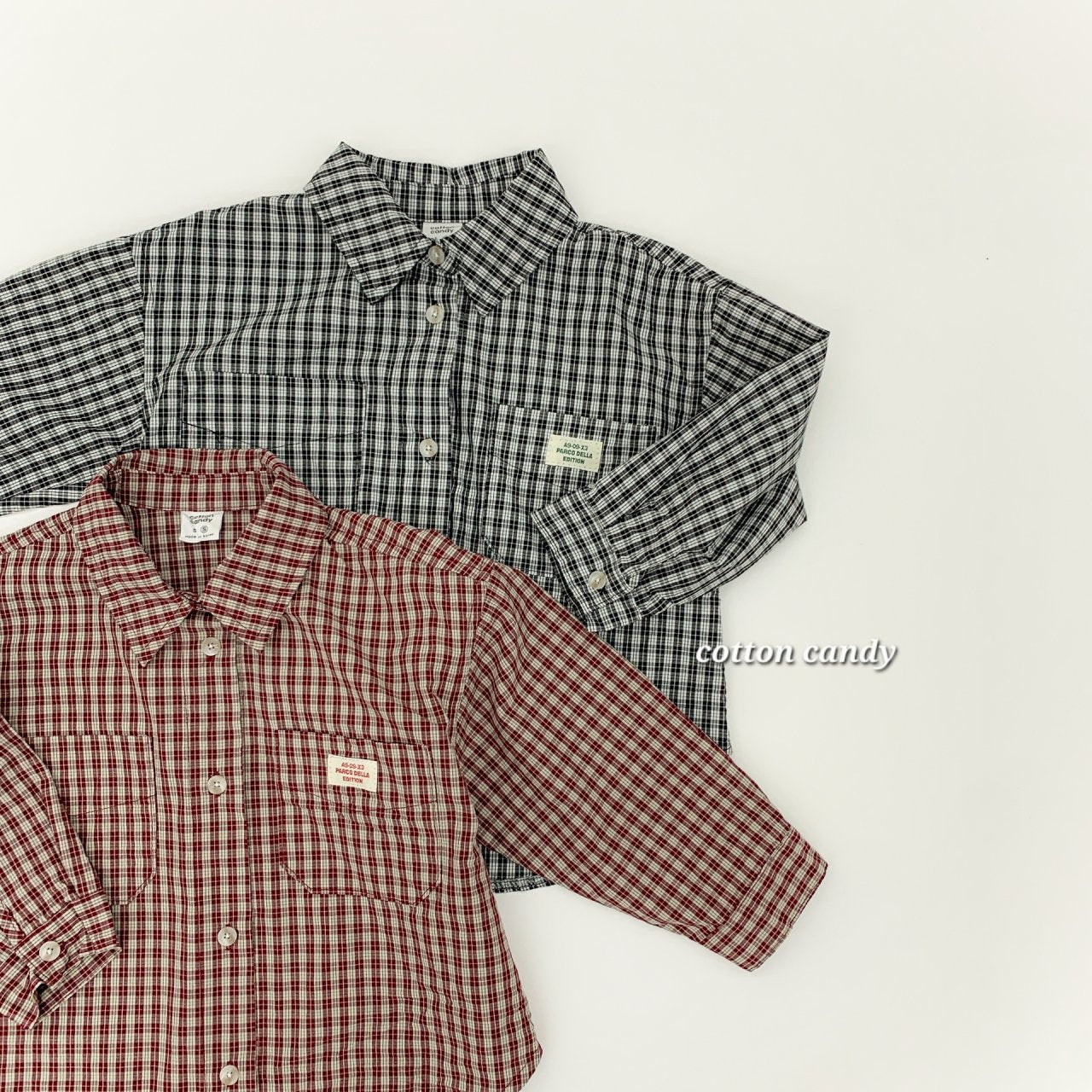 《予約》Spring Check Shirt / cotton candy