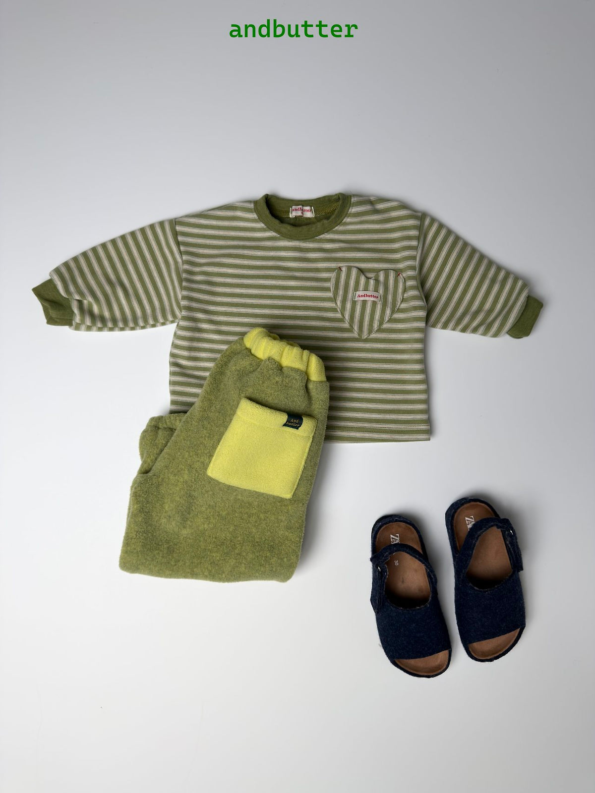 《予約》Heart Pocket Tee / ANDBUTTER