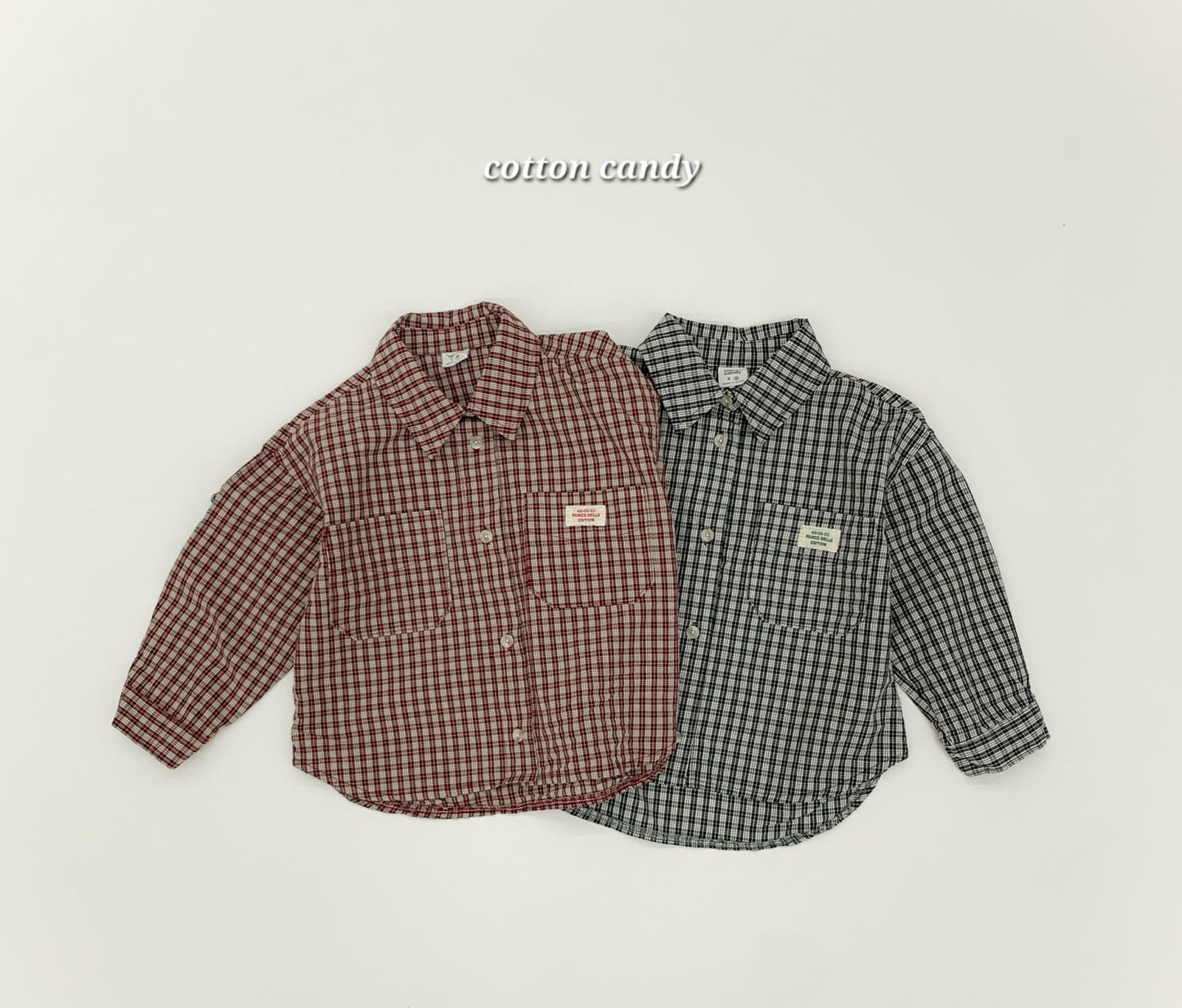 《予約》Spring Check Shirt / cotton candy