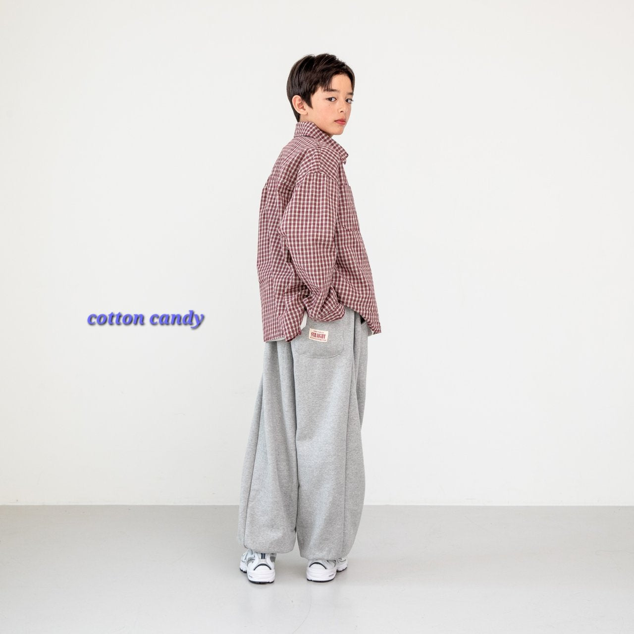 《予約》Spring Check Shirt / cotton candy