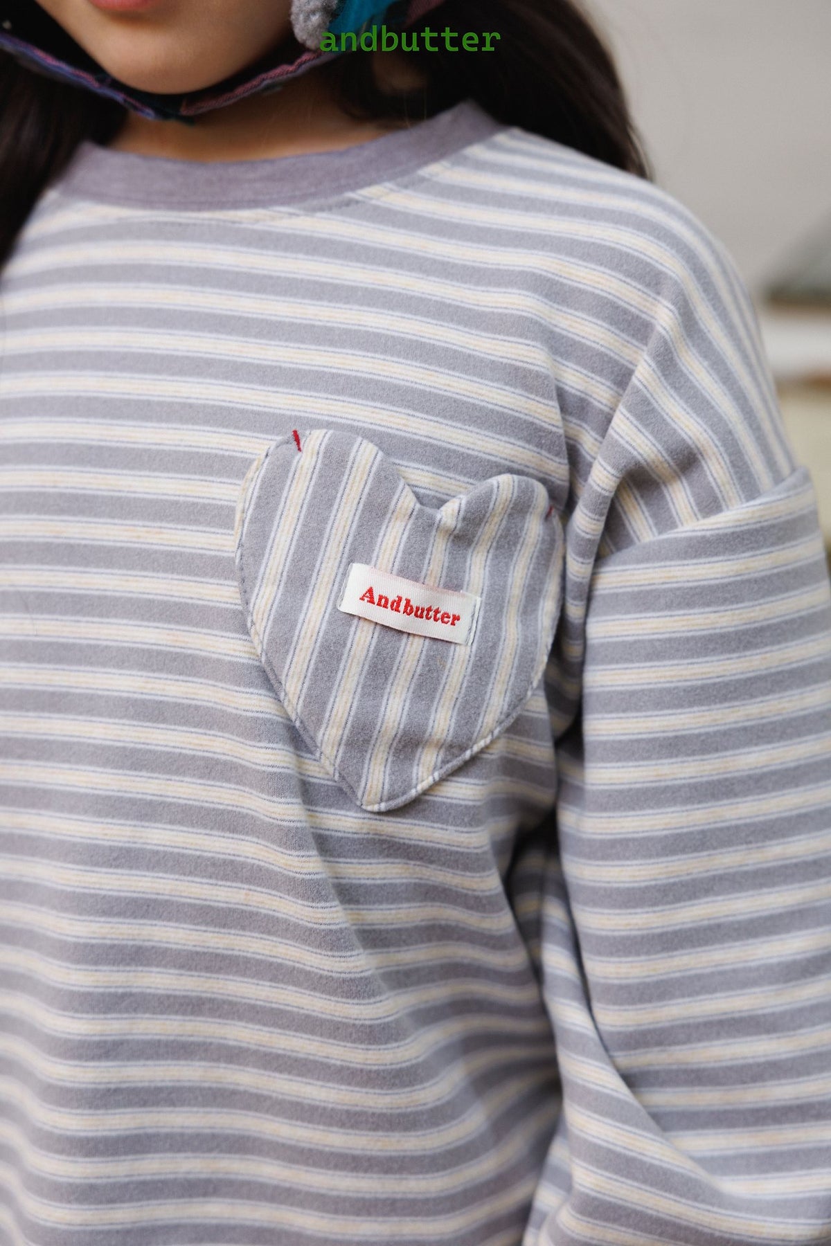 《予約》Heart Pocket Tee / ANDBUTTER