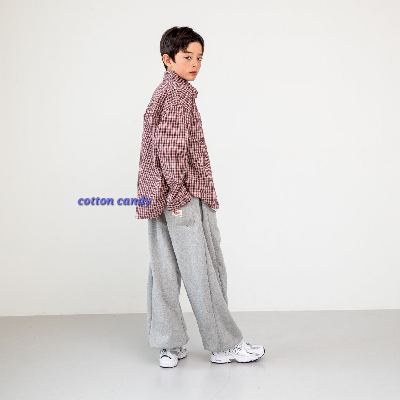 《予約》Spring Check Shirt / cotton candy