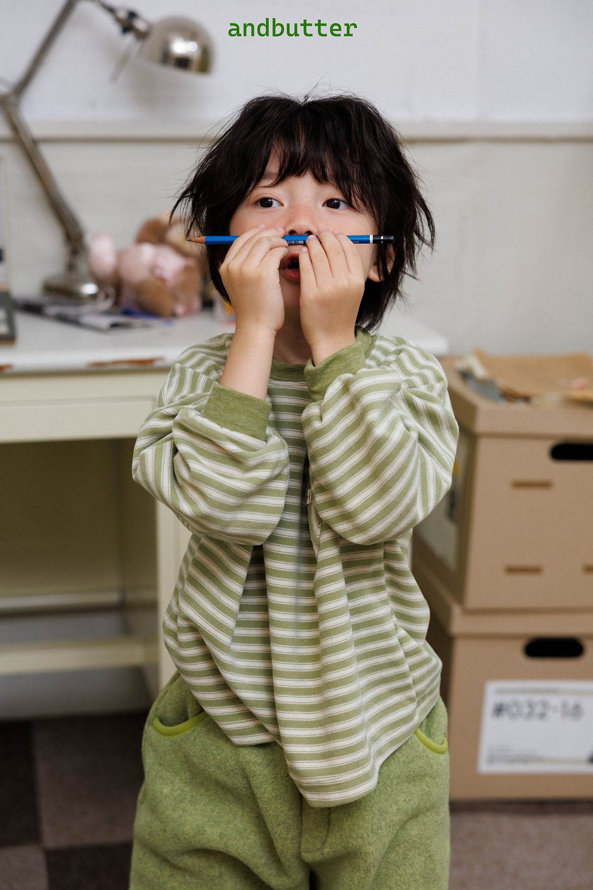 《予約》Heart Pocket Tee / ANDBUTTER