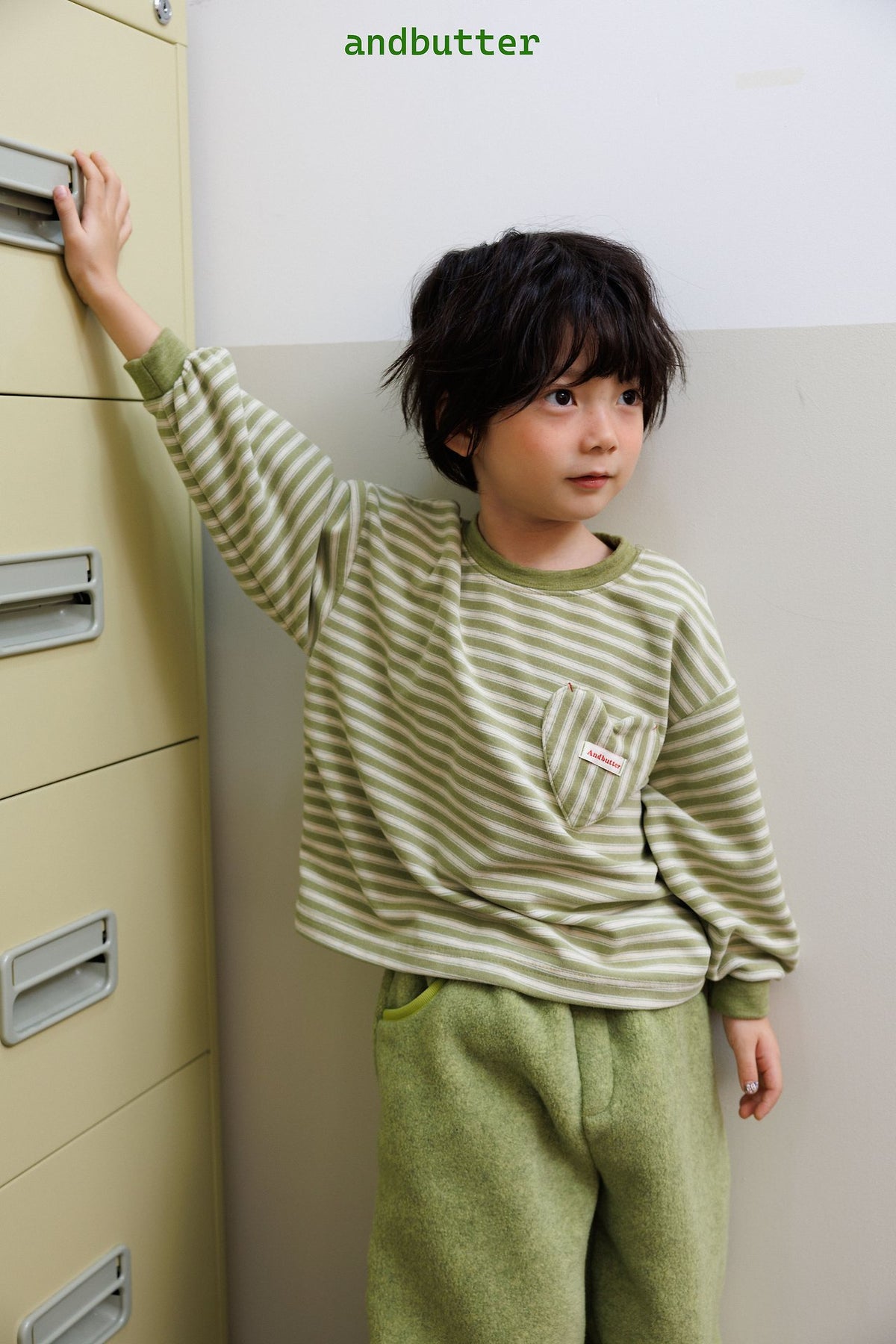 《予約》Heart Pocket Tee / ANDBUTTER