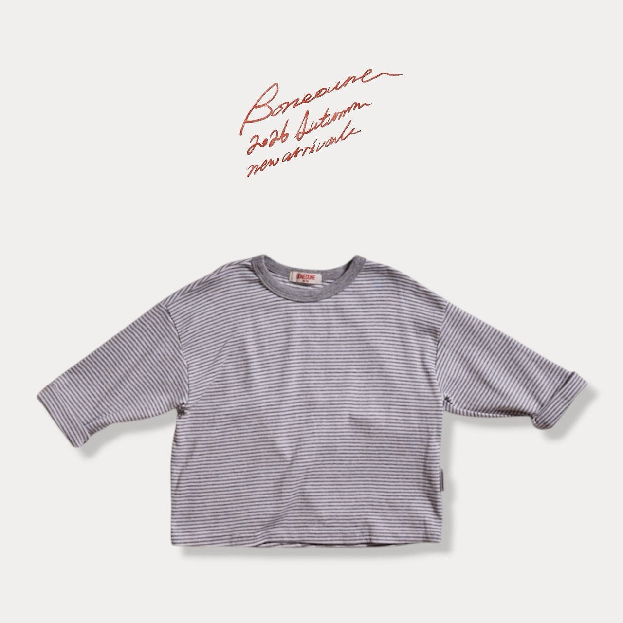 《予約》Autumn Stripe Tee / BONEOUNE