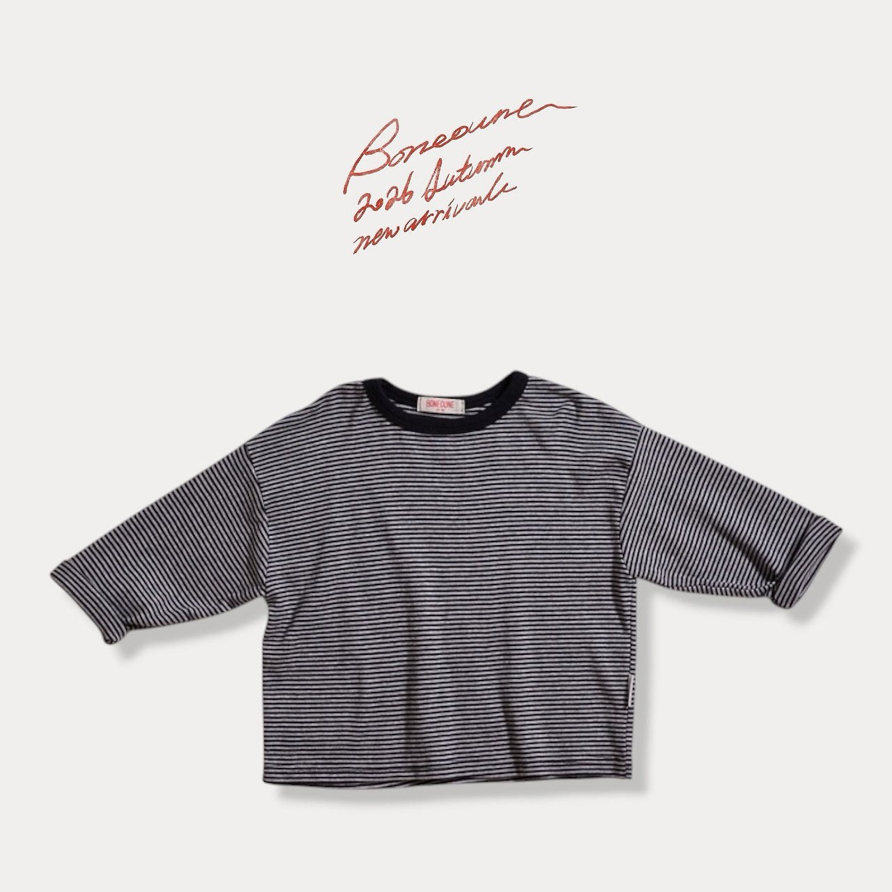 《予約》Autumn Stripe Tee / BONEOUNE