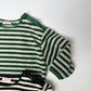 《予約》Soft Stripe Fleece Tee / ANDBUTTER