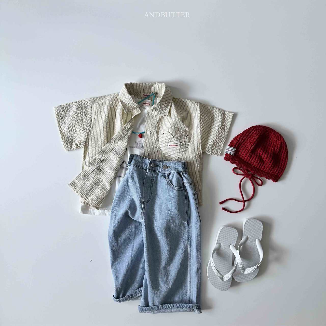 《予約》Bebe Heart Shirt / andbutter