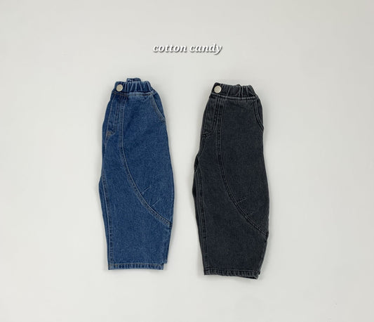 《予約》Curve Denim Pants / cotton candy