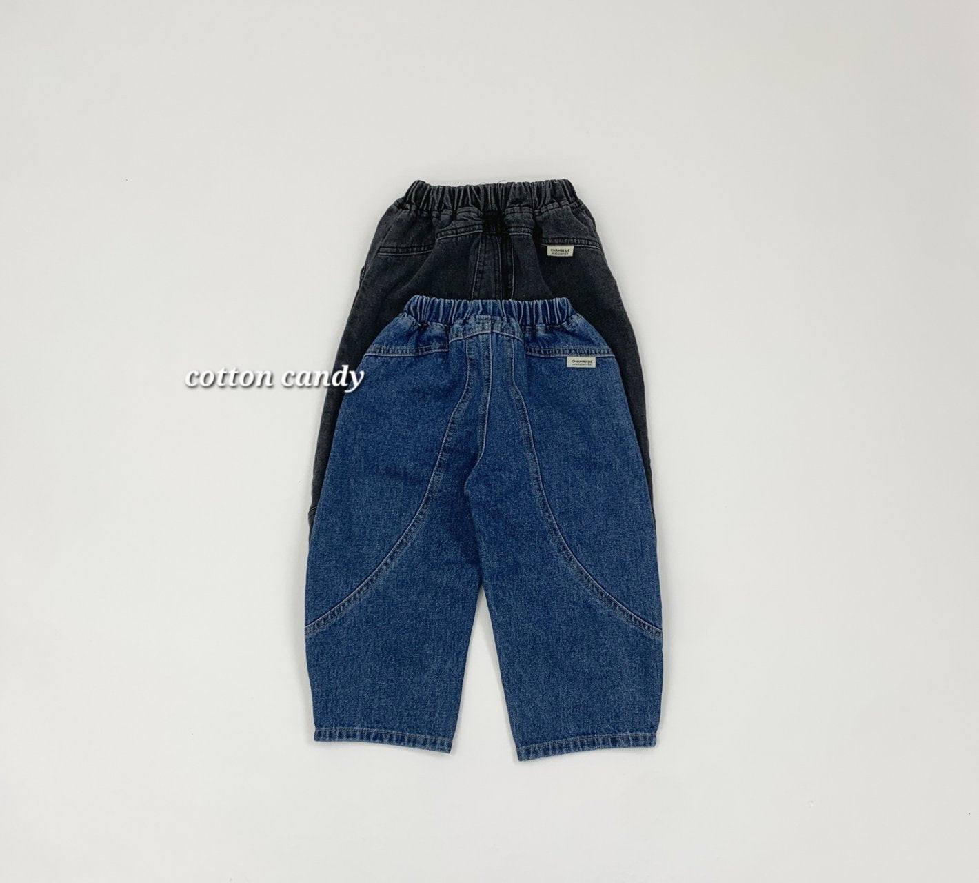 《予約》Curve Denim Pants / cotton candy
