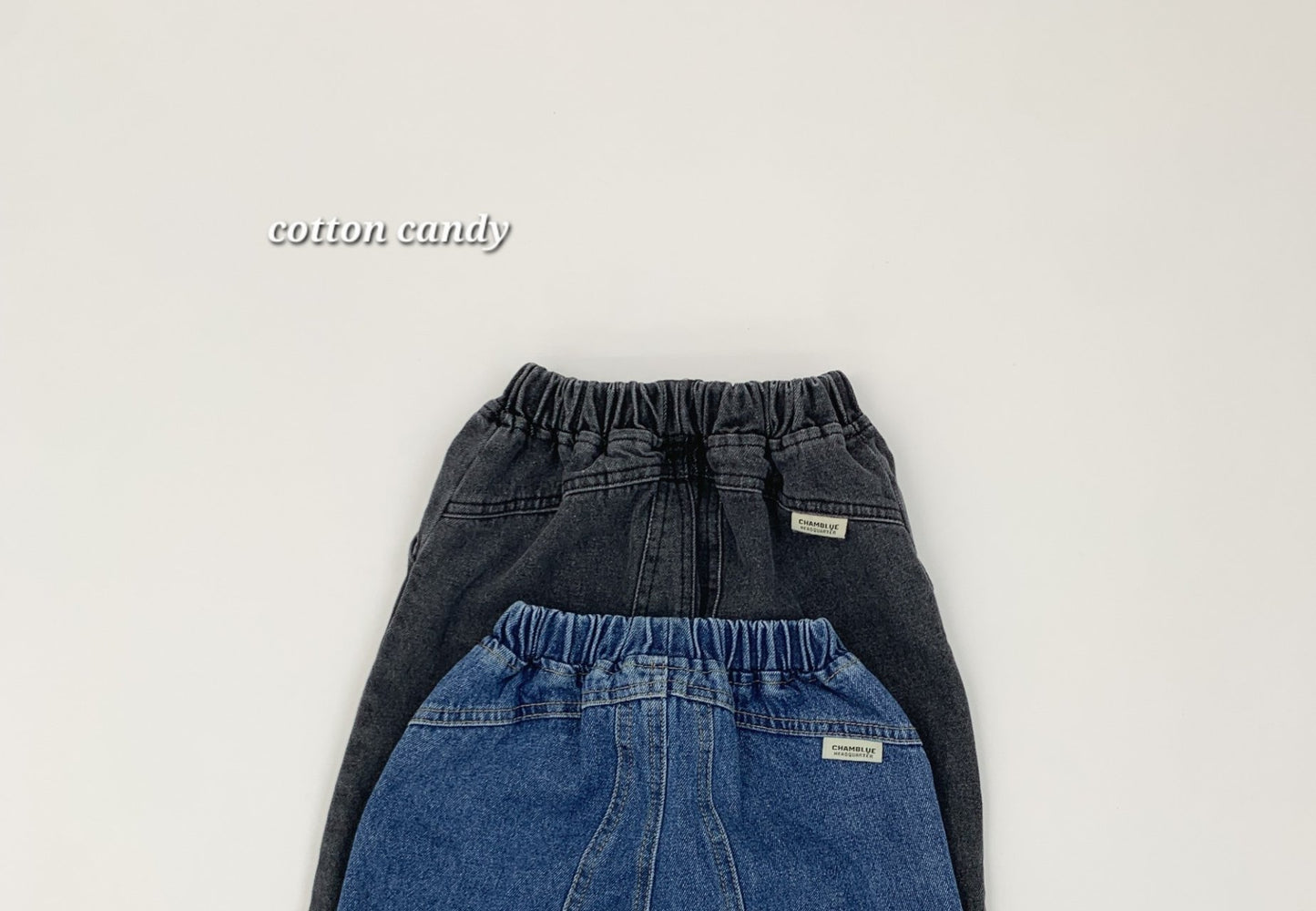 《予約》Curve Denim Pants / cotton candy