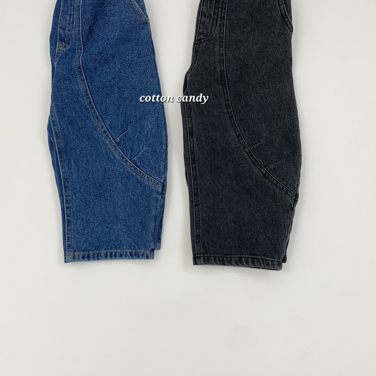 《予約》Curve Denim Pants / cotton candy