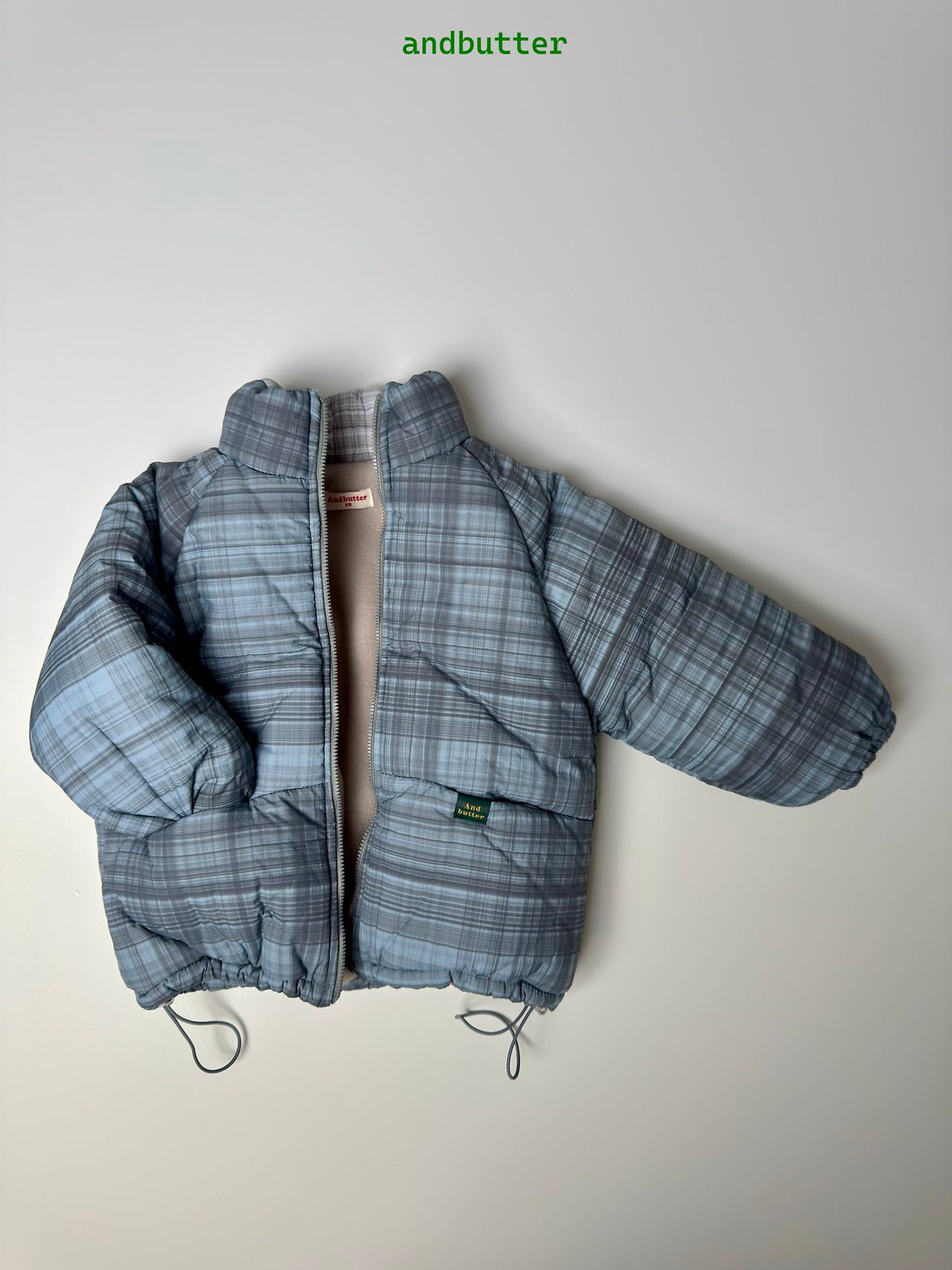 《予約》Mode Check Padded Jacket / ANDBUTTER