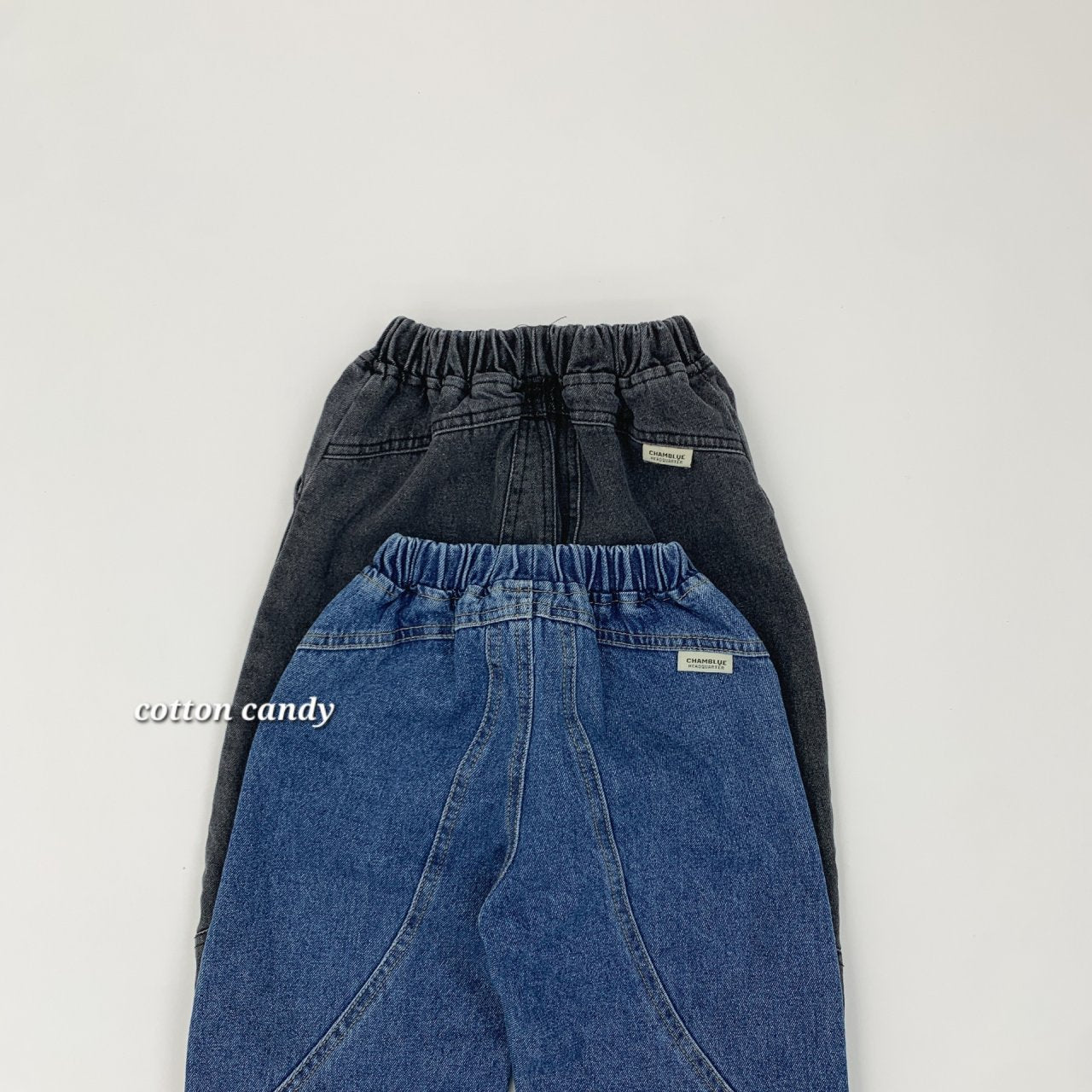 《予約》Curve Denim Pants / cotton candy