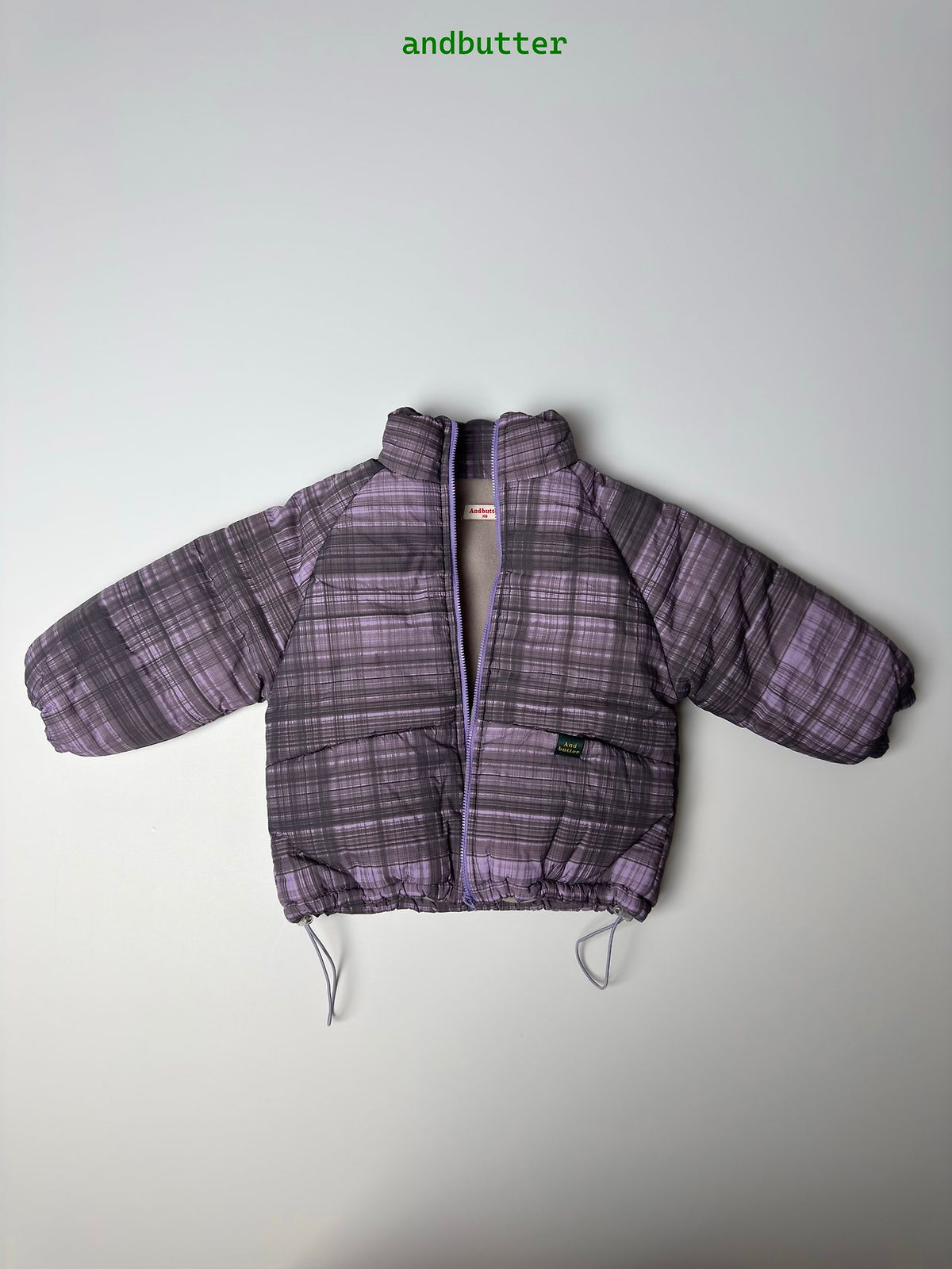 《予約》Mode Check Padded Jacket / ANDBUTTER