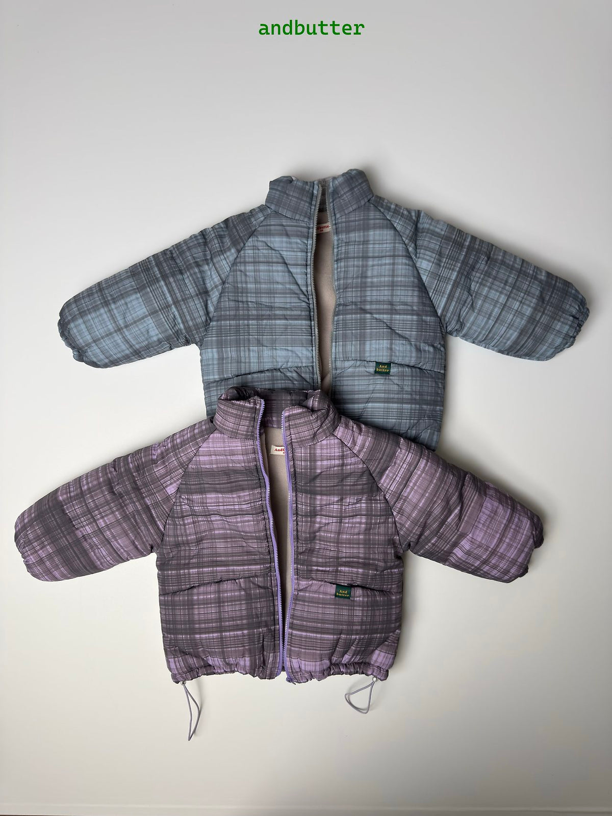 《予約》Mode Check Padded Jacket / ANDBUTTER