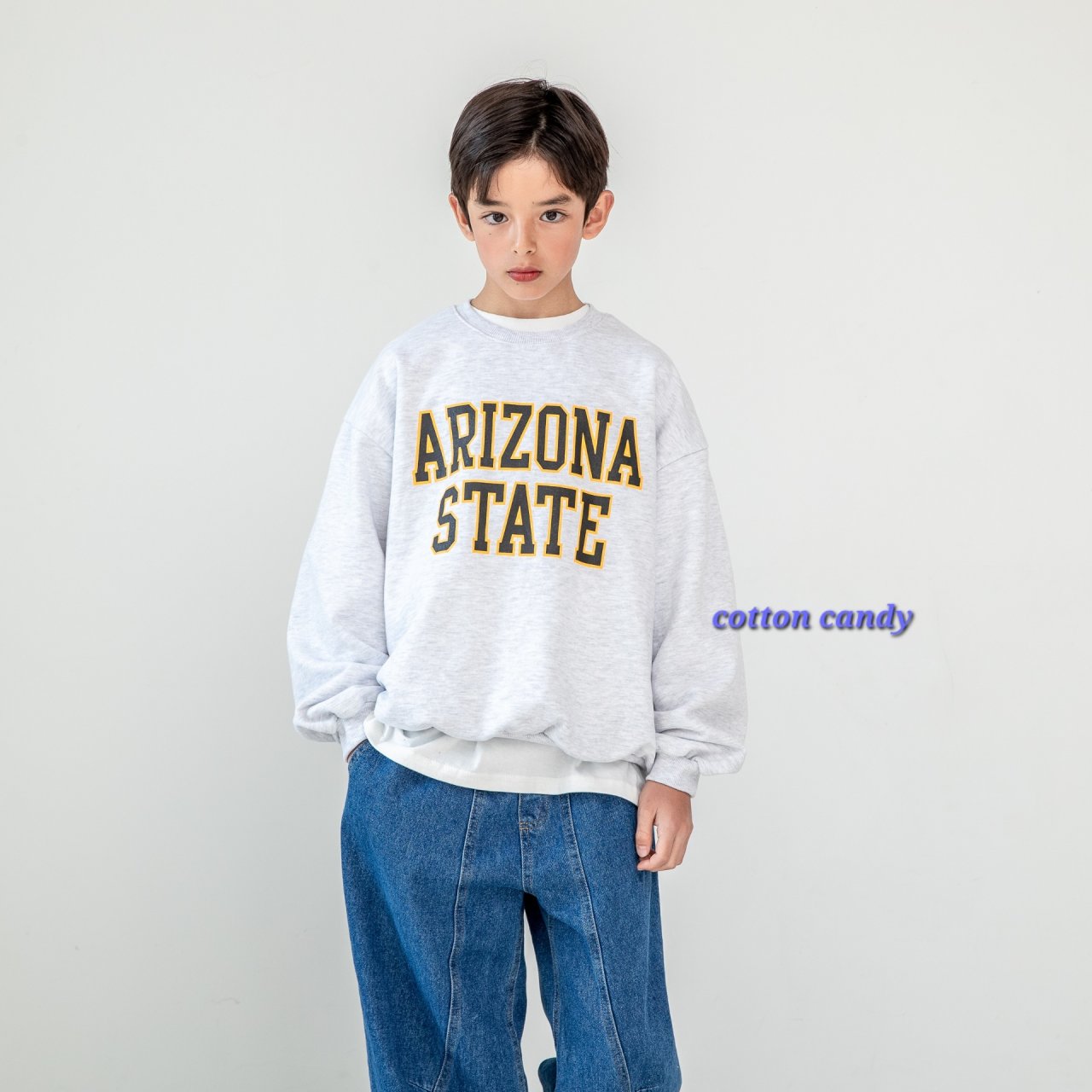 《予約》Curve Denim Pants / cotton candy