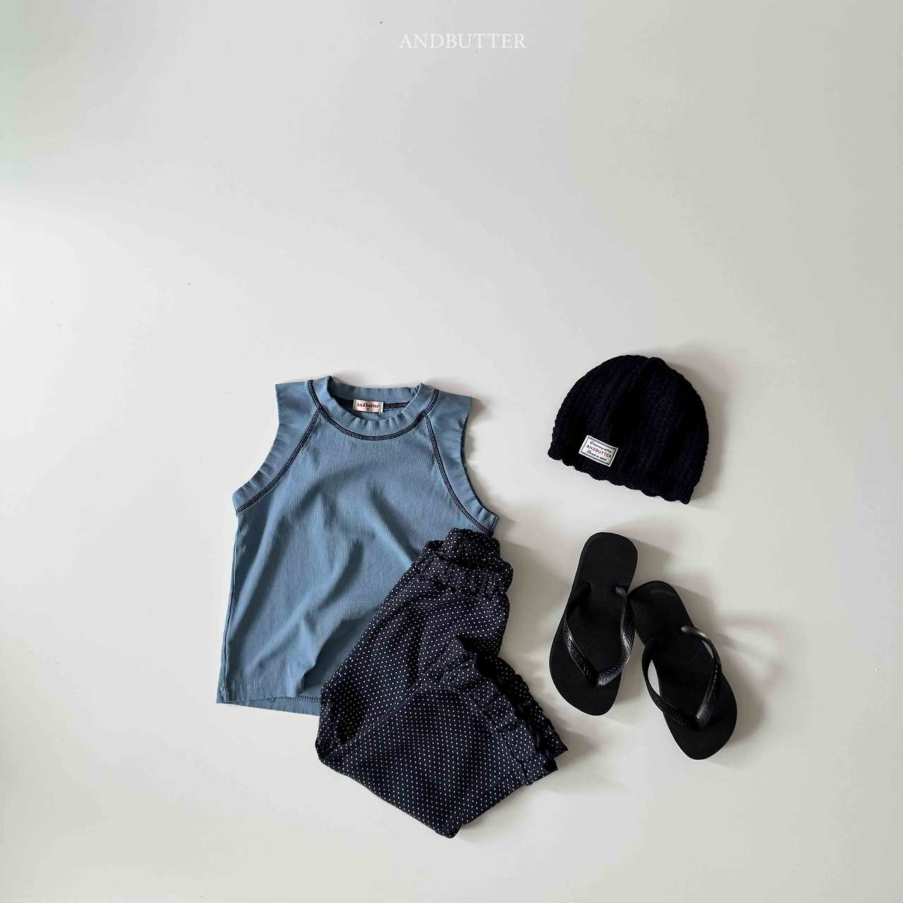 《予約》Ribbed Line Sleeveless / andbutter