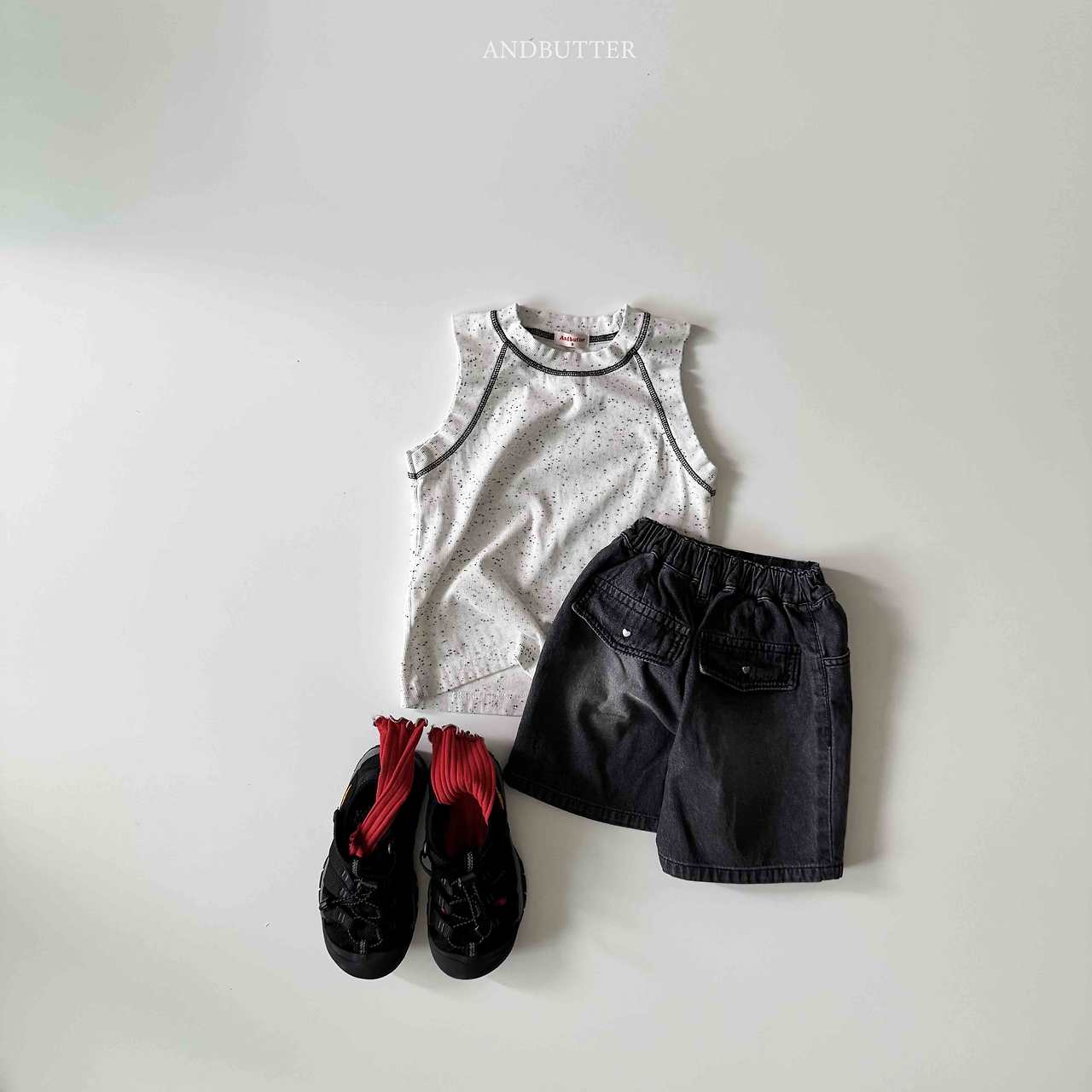 《予約》Ribbed Line Sleeveless / andbutter