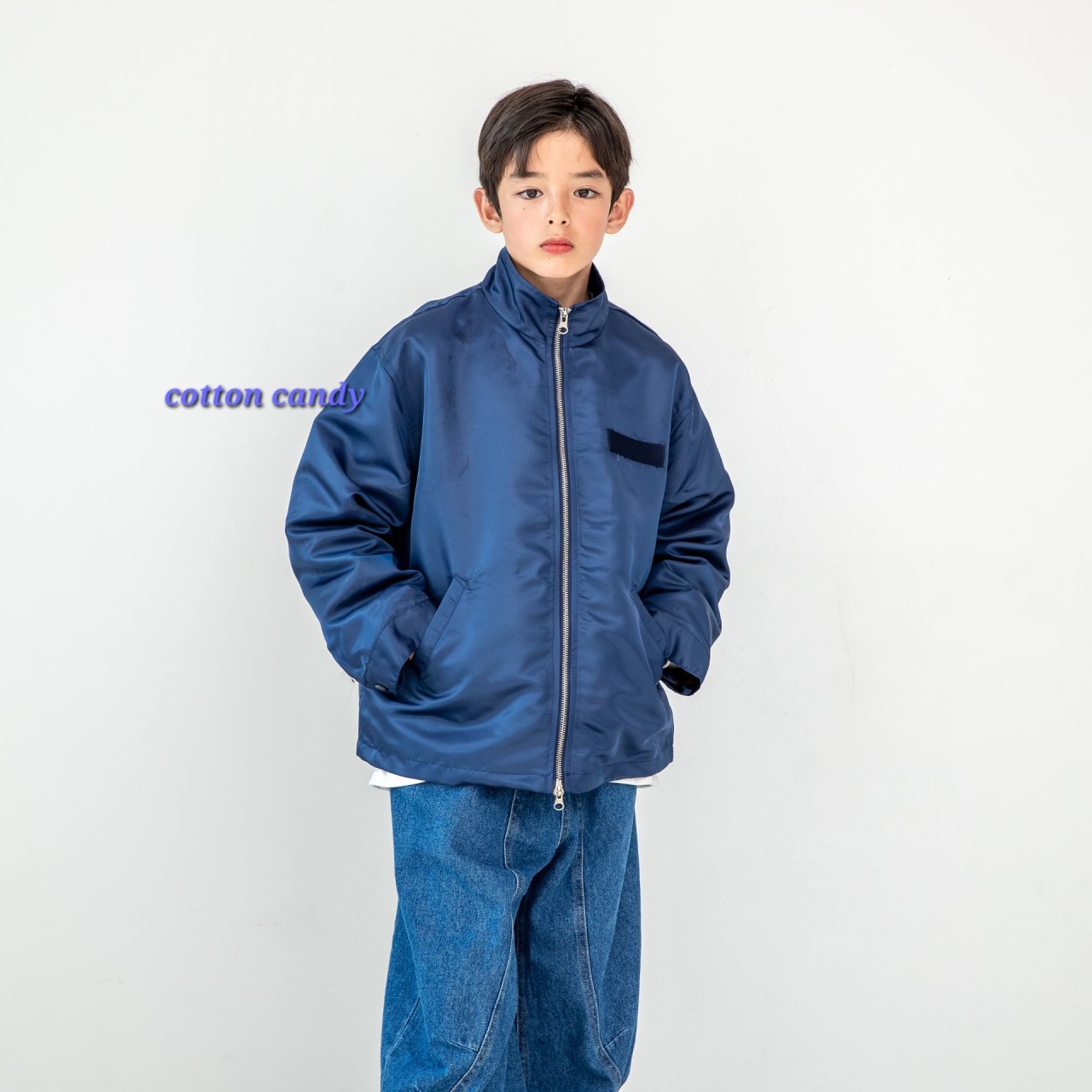 《予約》Curve Denim Pants / cotton candy