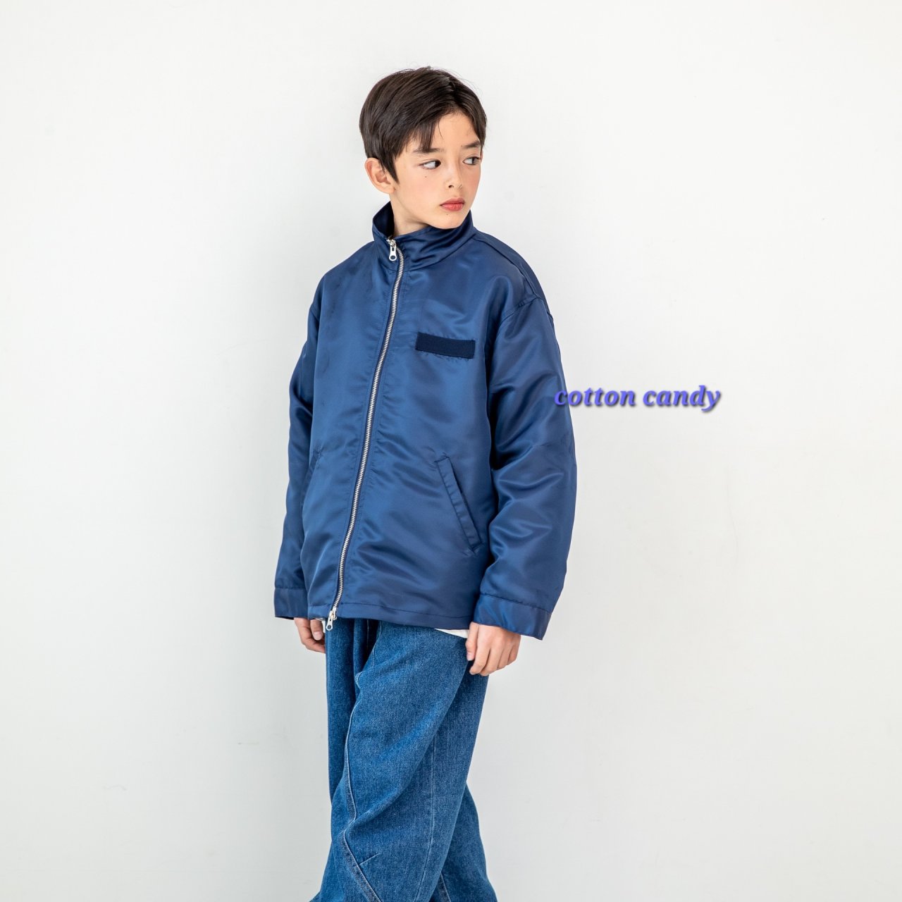 《予約》Curve Denim Pants / cotton candy