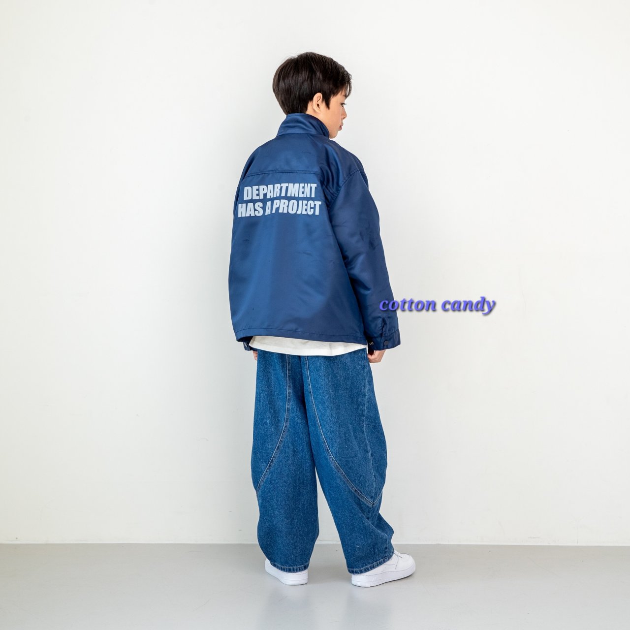 《予約》Curve Denim Pants / cotton candy