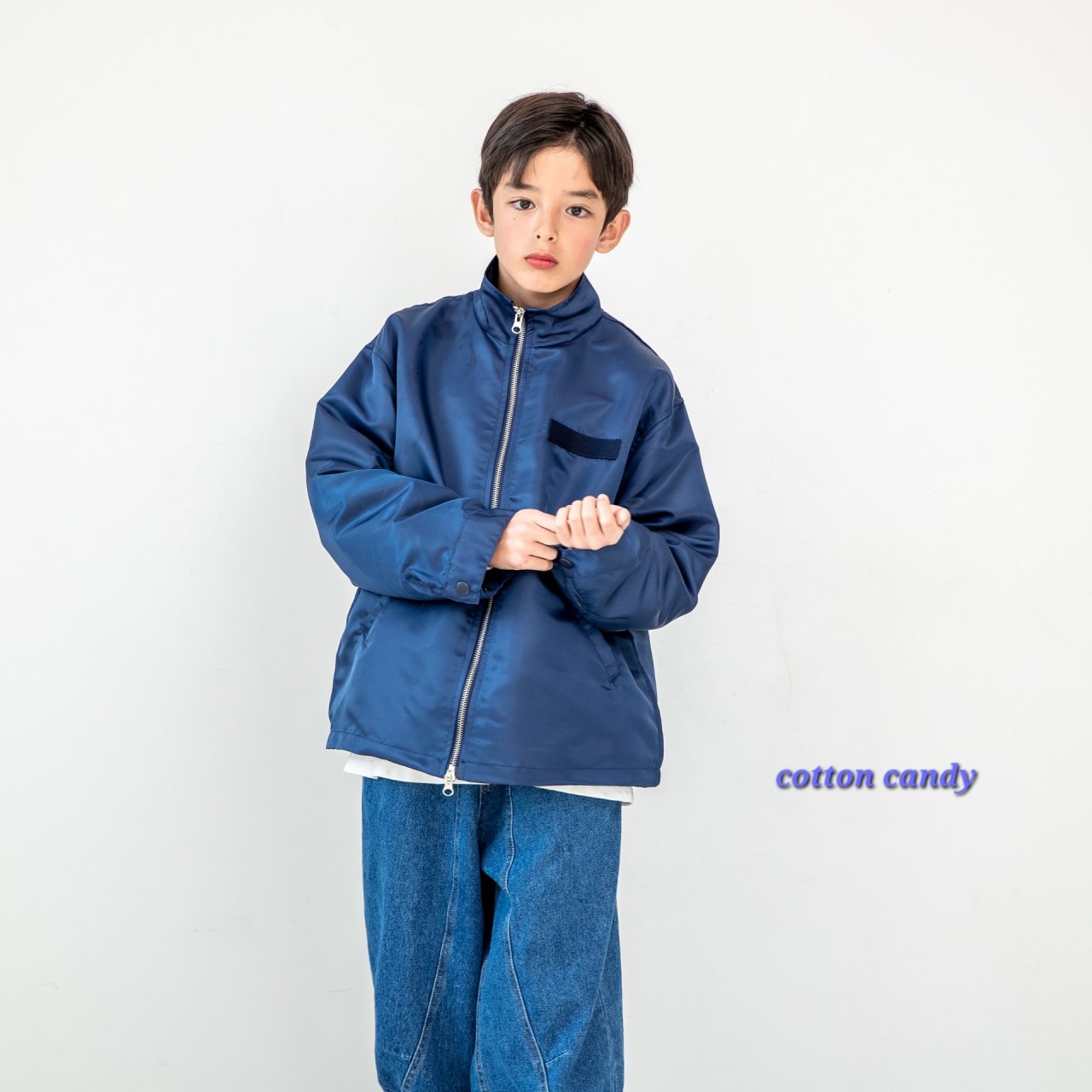 《予約》Curve Denim Pants / cotton candy