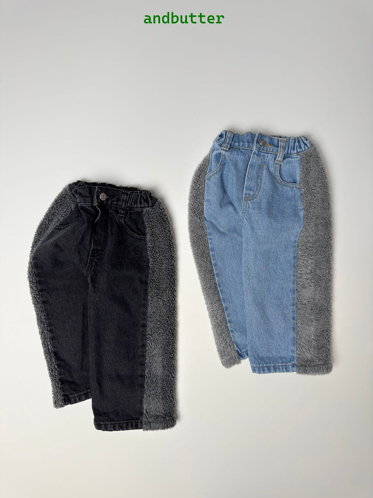 《予約》Sherpa Line Denim Pants / ANDBUTTER
