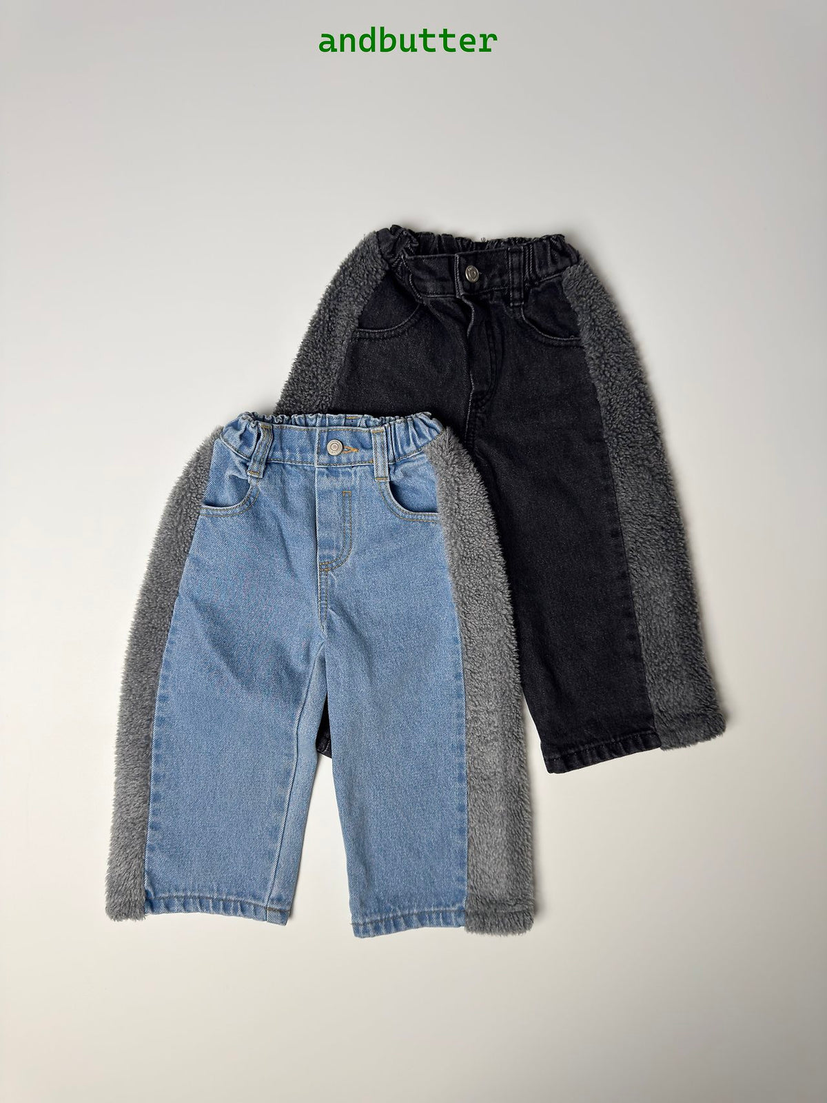 《予約》Sherpa Line Denim Pants / ANDBUTTER