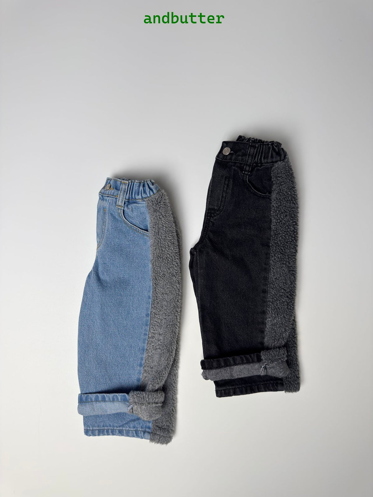 《予約》Sherpa Line Denim Pants / ANDBUTTER