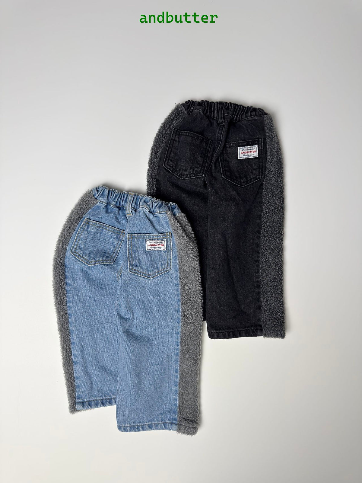 《予約》Sherpa Line Denim Pants / ANDBUTTER