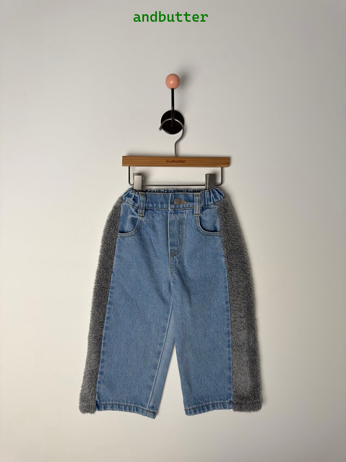 《予約》Sherpa Line Denim Pants / ANDBUTTER