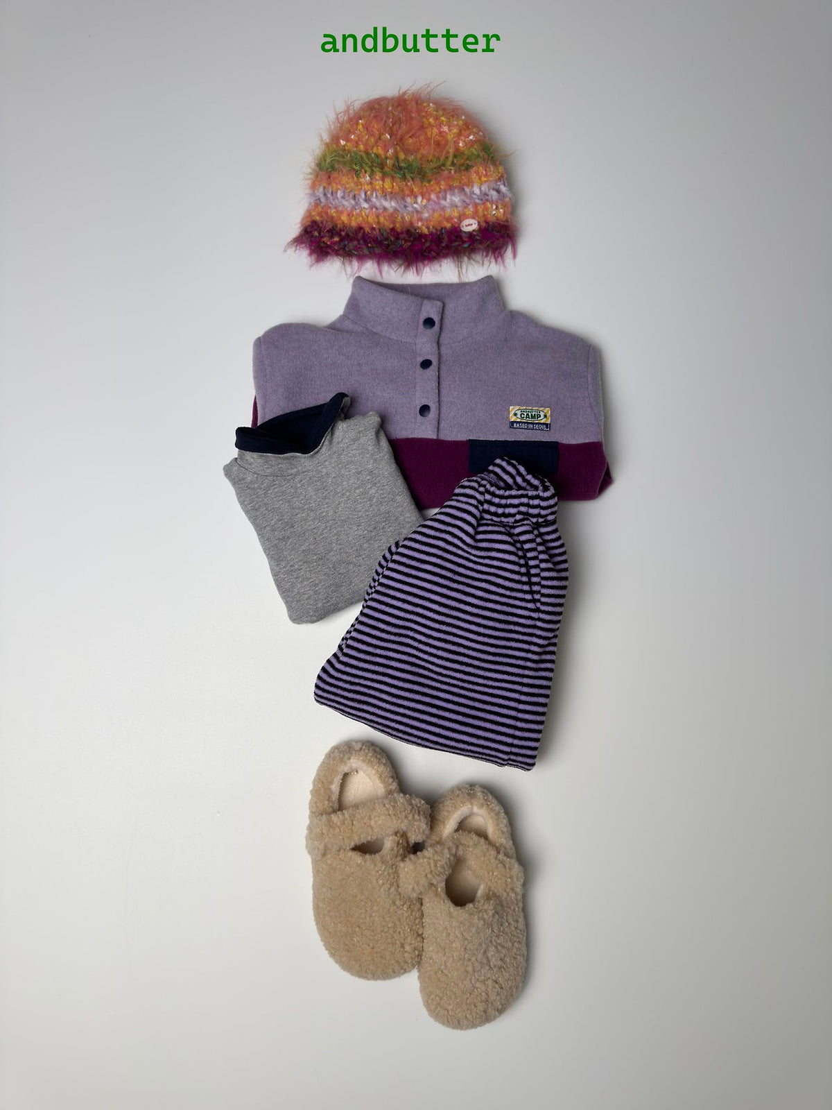 《予約》Camp Color Fleece / ANDBUTTER