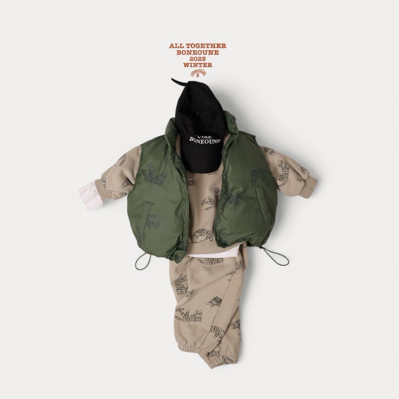 《予約》Tiger Duck Down Vest / Boneoune