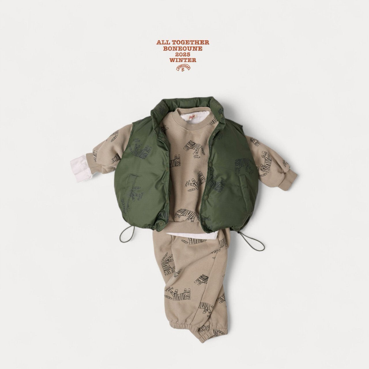 《予約》Tiger Duck Down Vest / Boneoune