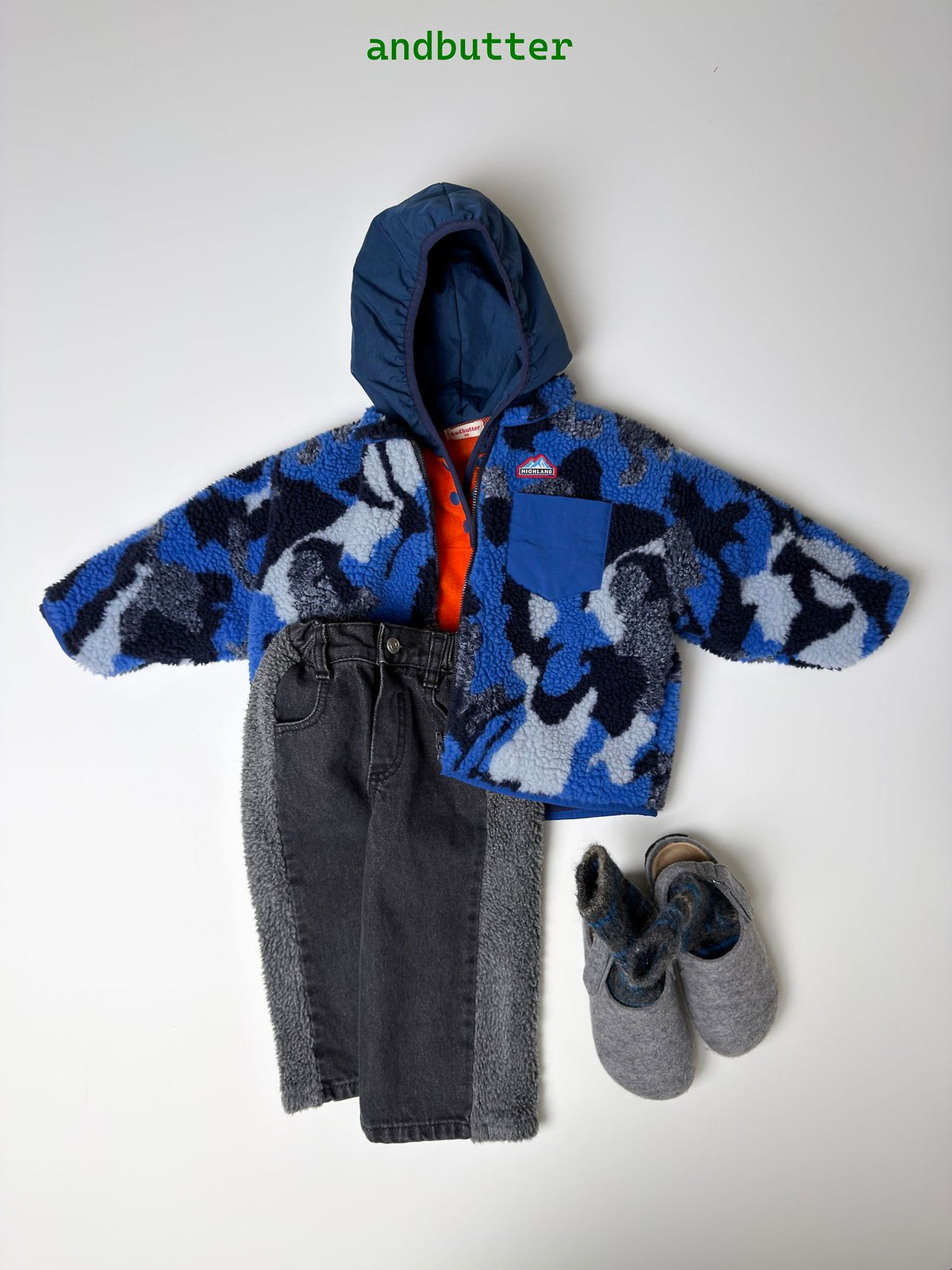《予約》Retro Sherpa Jacket / ANDBUTTER