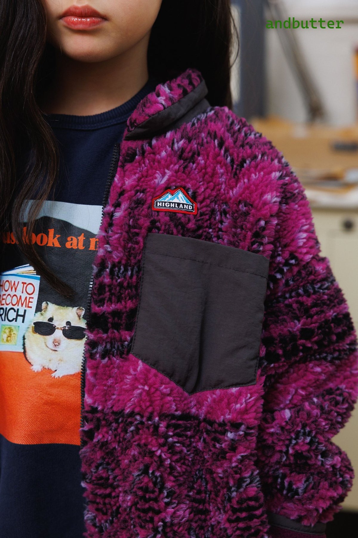《予約》Retro Sherpa Jacket / ANDBUTTER