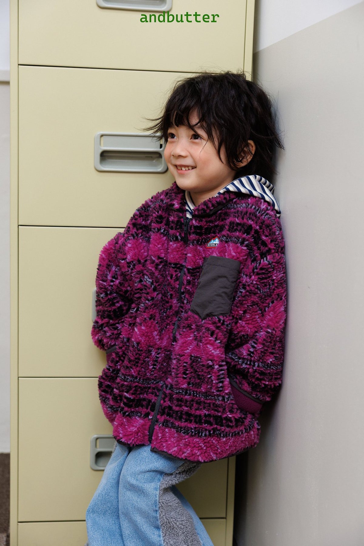 《予約》Retro Sherpa Jacket / ANDBUTTER