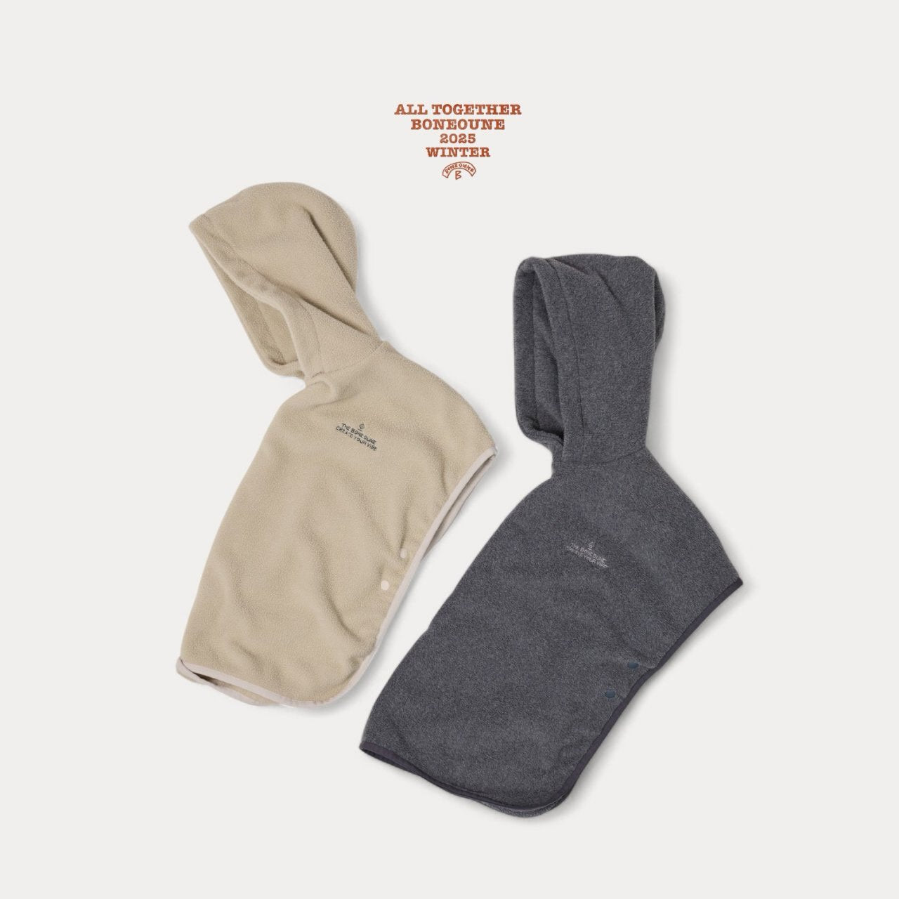 《予約》Fleece Poncho / Boneoune