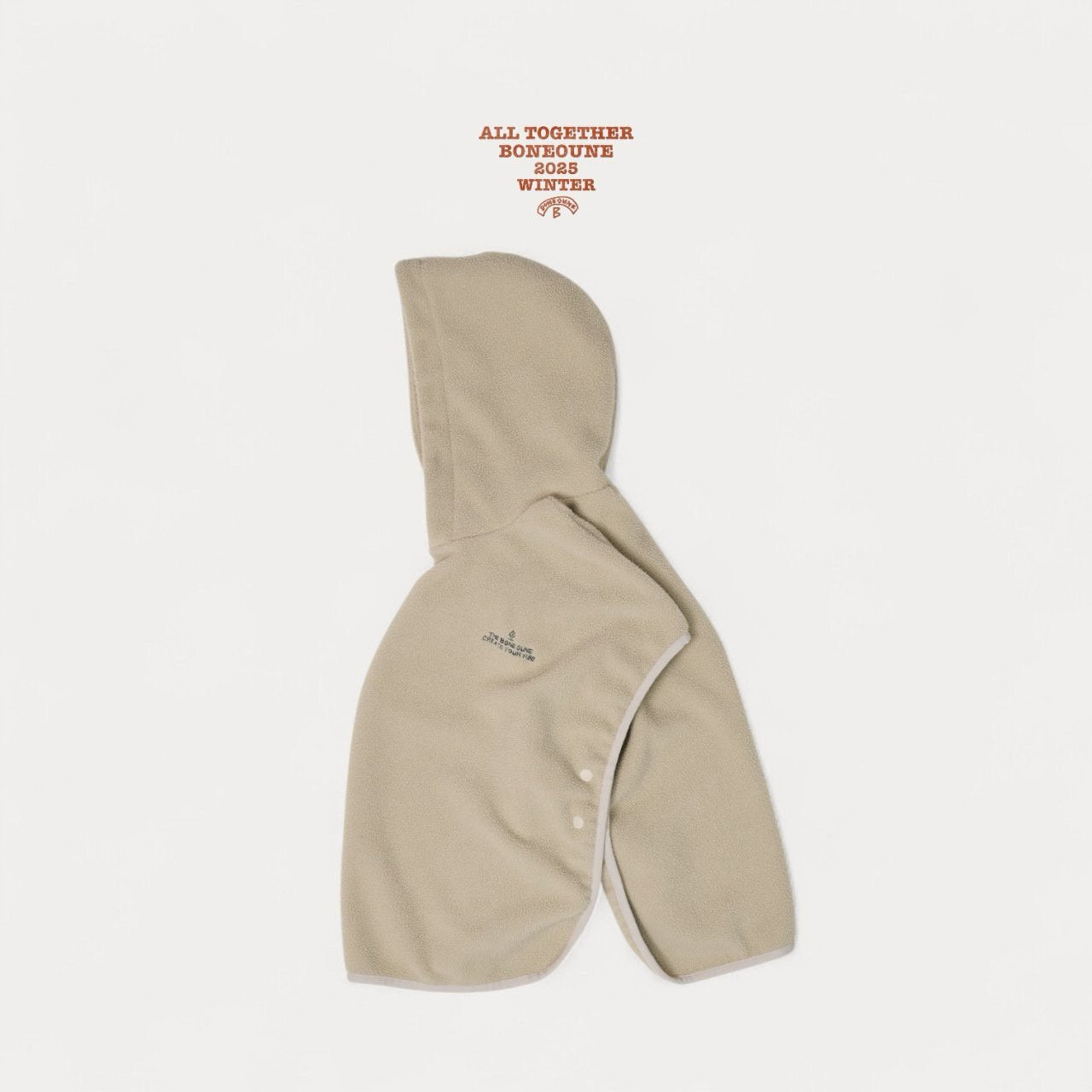 《予約》Fleece Poncho / Boneoune