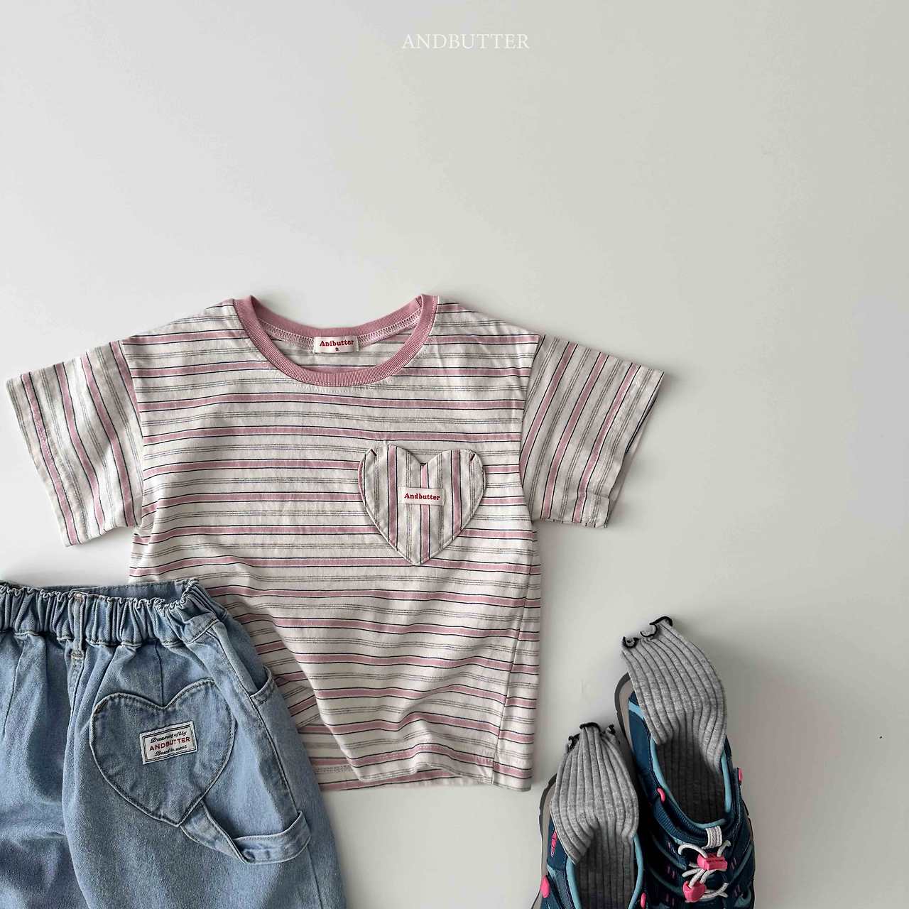《予約》Cookie Heart Tee / andbutter