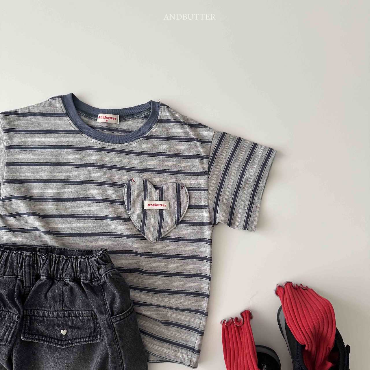 《予約》Cookie Heart Tee / andbutter