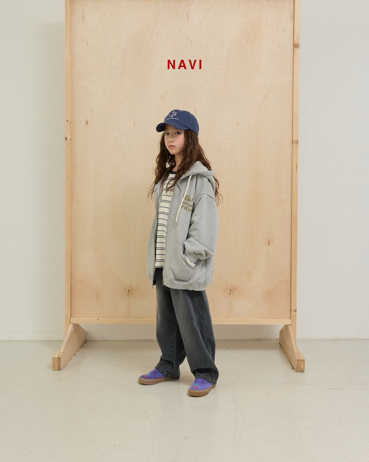 《予約》Dream Zip-up Hoodie / navi.