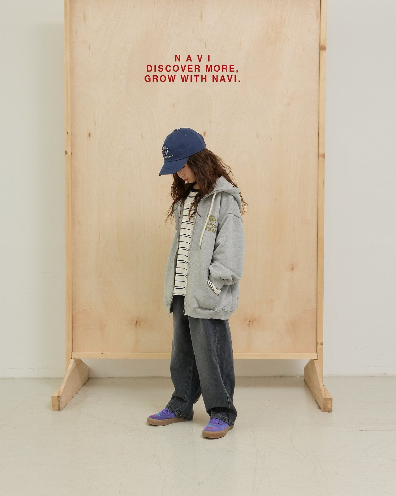 《予約》Dream Zip-up Hoodie / navi.