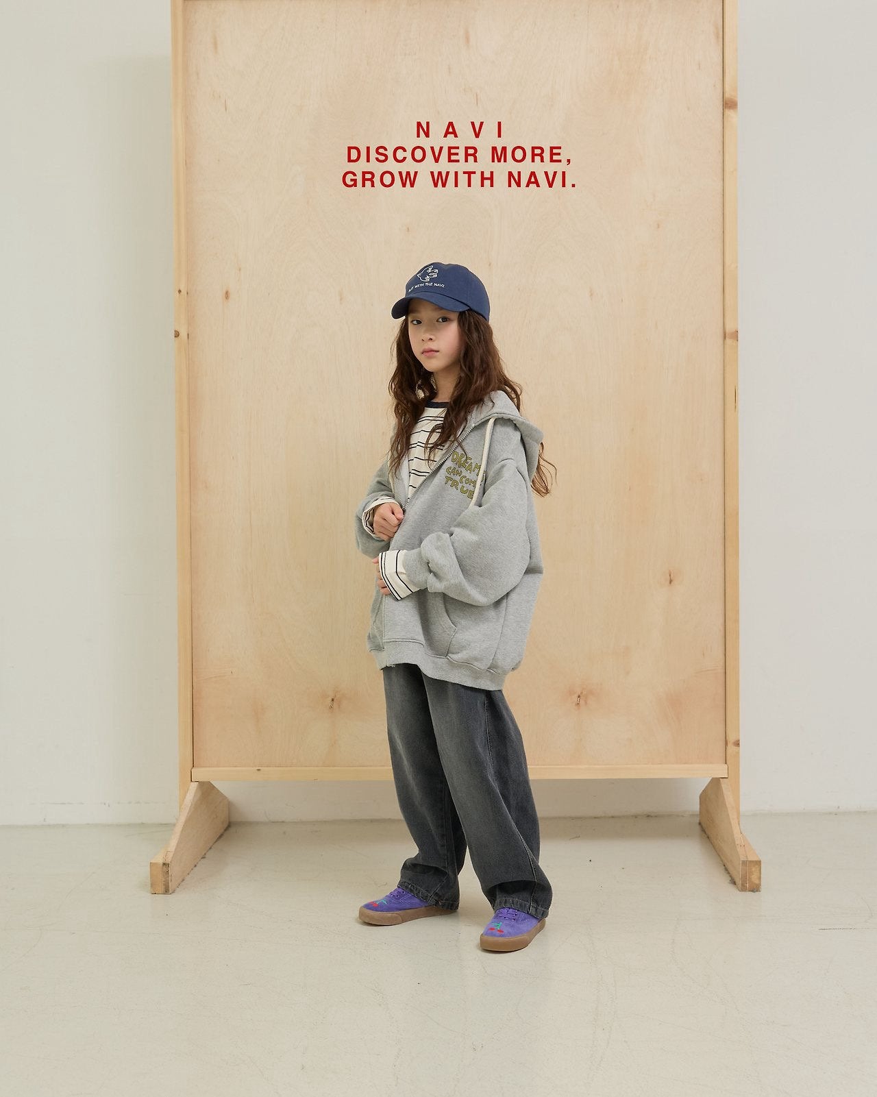 《予約》Dream Zip-up Hoodie / navi.