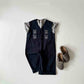 《予約》Embroidery Jump Suit / andbutter