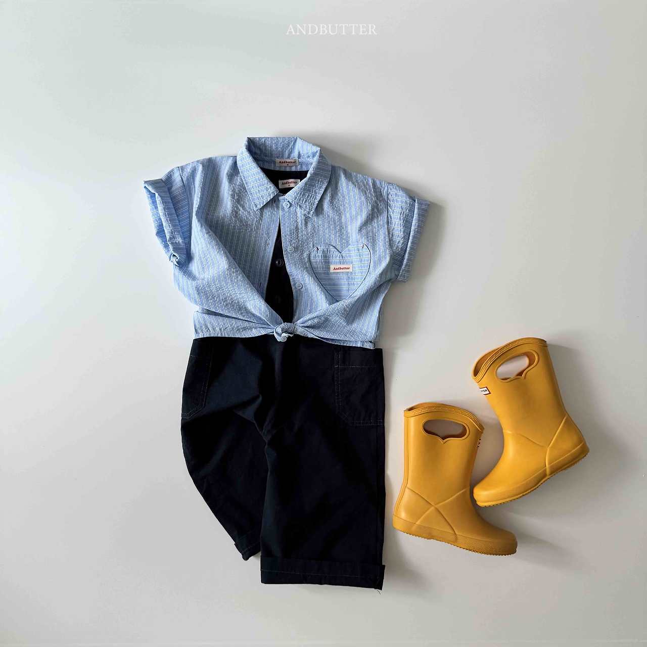 《予約》Embroidery Jump Suit / andbutter